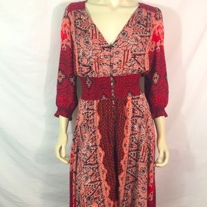 Free People rayon maxi dress, size S, EUC